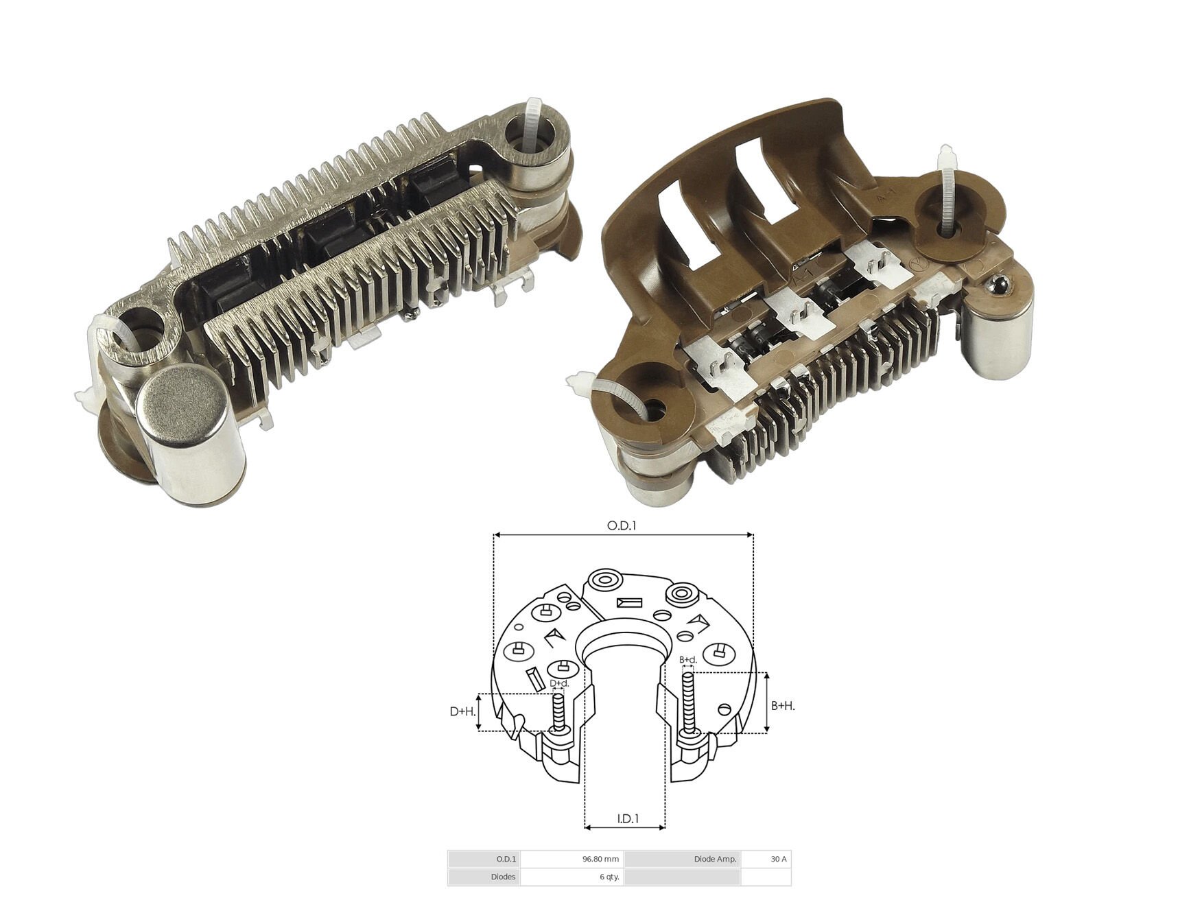 ALTERNATOR DIOT TABLASI 75MM MITSUBISHI / FORD / CHRYSLER