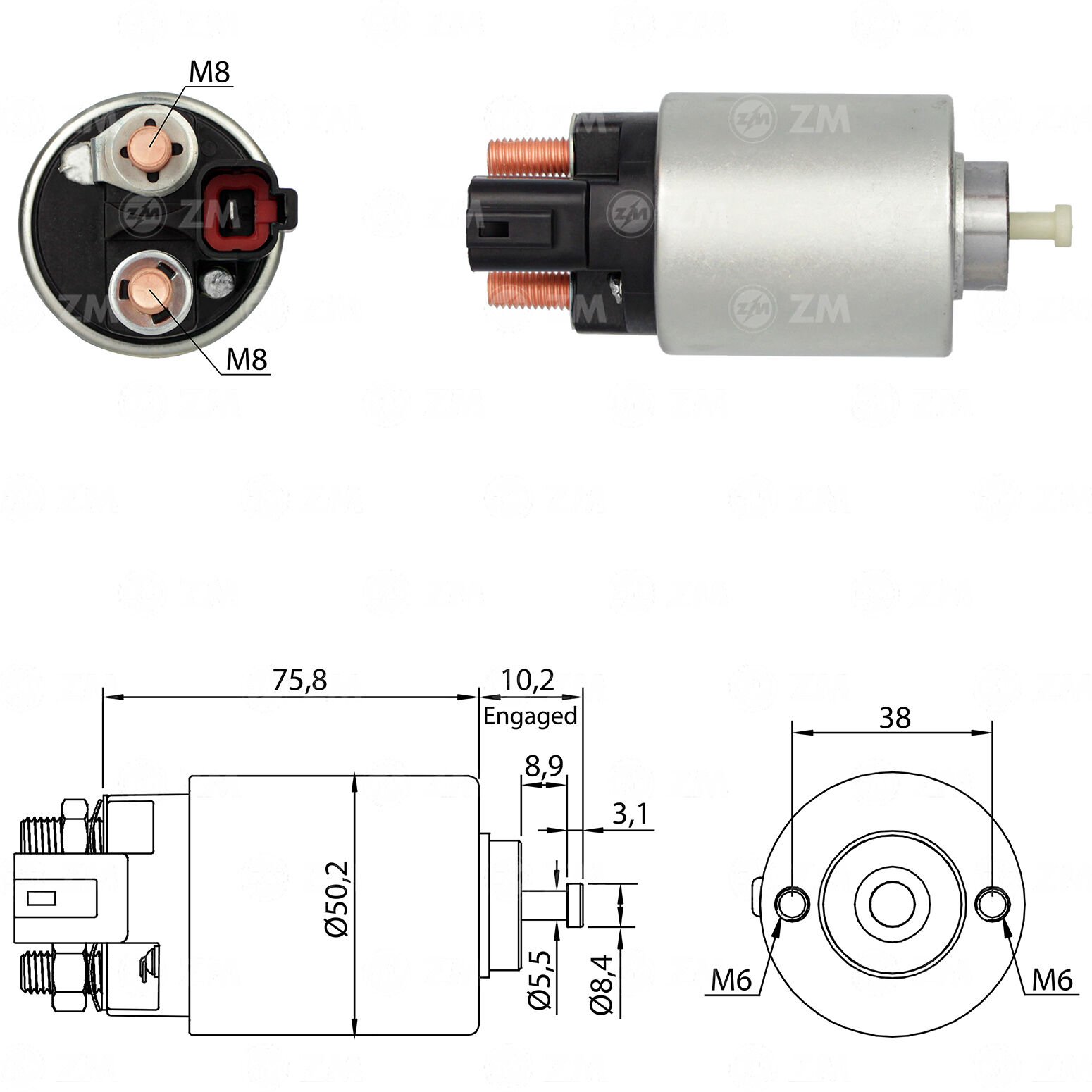ZM 392 - MARŞ OTOMATİĞİ 12V