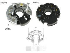 ALTERNATOR DIOT TABLASI 114MM MERCEDES 2521 KAMYON KALIN CIVATA