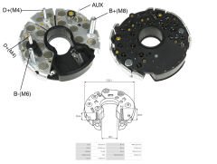 ALTERNATOR DIOT TABLASI 120MM SCANIA / MAN / IVECO / MERCEDES BENZ