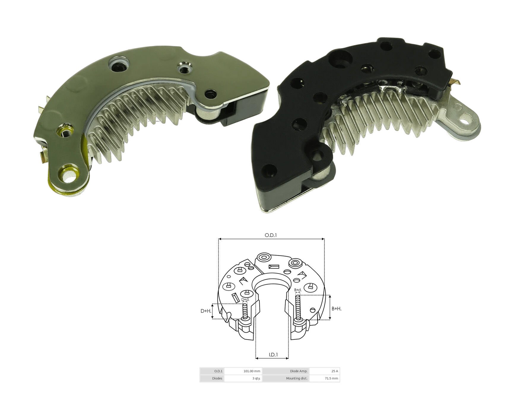 DR 5165 - ALTERNATÖR DİOT TABLASI