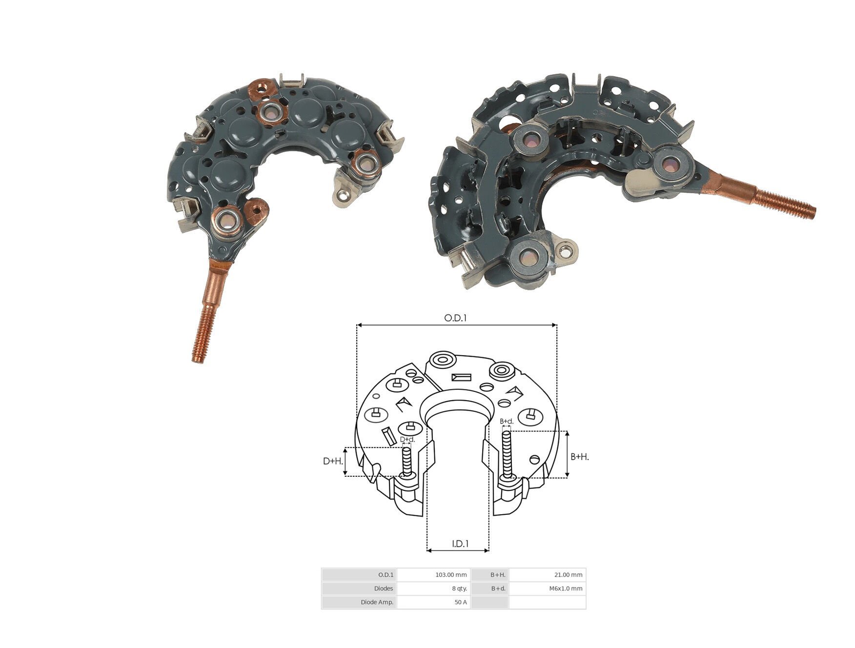 GND M510 - ALTERNATÖR DİYOT TABLASI