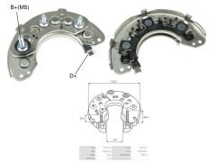 ALTERNATOR DIOT TABLASI KIA / MAZDA / SUBARU / NISSAN STANZA / PATROL 118MM