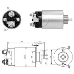 ZM 7698 - MARŞ OTOMATİĞİ 12V