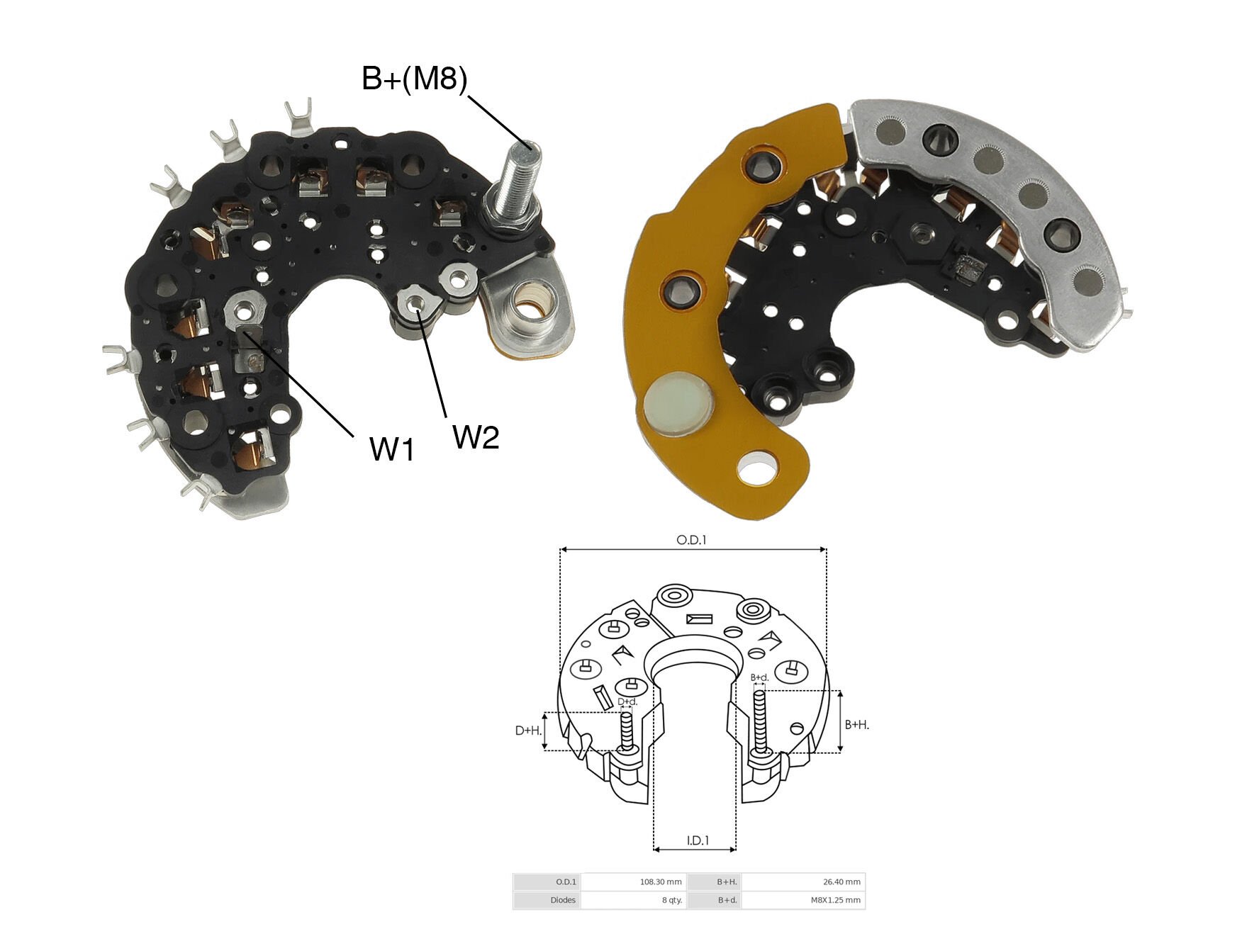 ALTERNATOR DIOT TABLASI RENAULT MEGANE - CLIO - LAGUNA - SAFRANE / VOLVO IKAZLI Y.M.