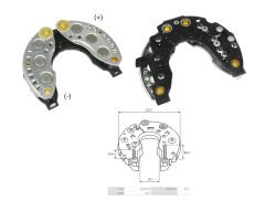 ALTERNATOR DIOT TABLASI RENAULT 9-11 - RENAULT TIR / VOLVO TEK FIS -/+ 115MM