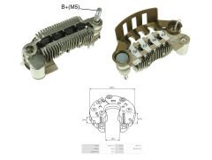 ALTERNATOR DIOT TABLASI MITSUBISHI COLT - LANCER - GALANT / MAZDA 323 (90-96) 75MM