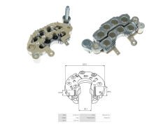 ALTERNATOR DIOT TABLASI HYUNDAI SONATA (SIRIUS) 100MM (8 DIOT)