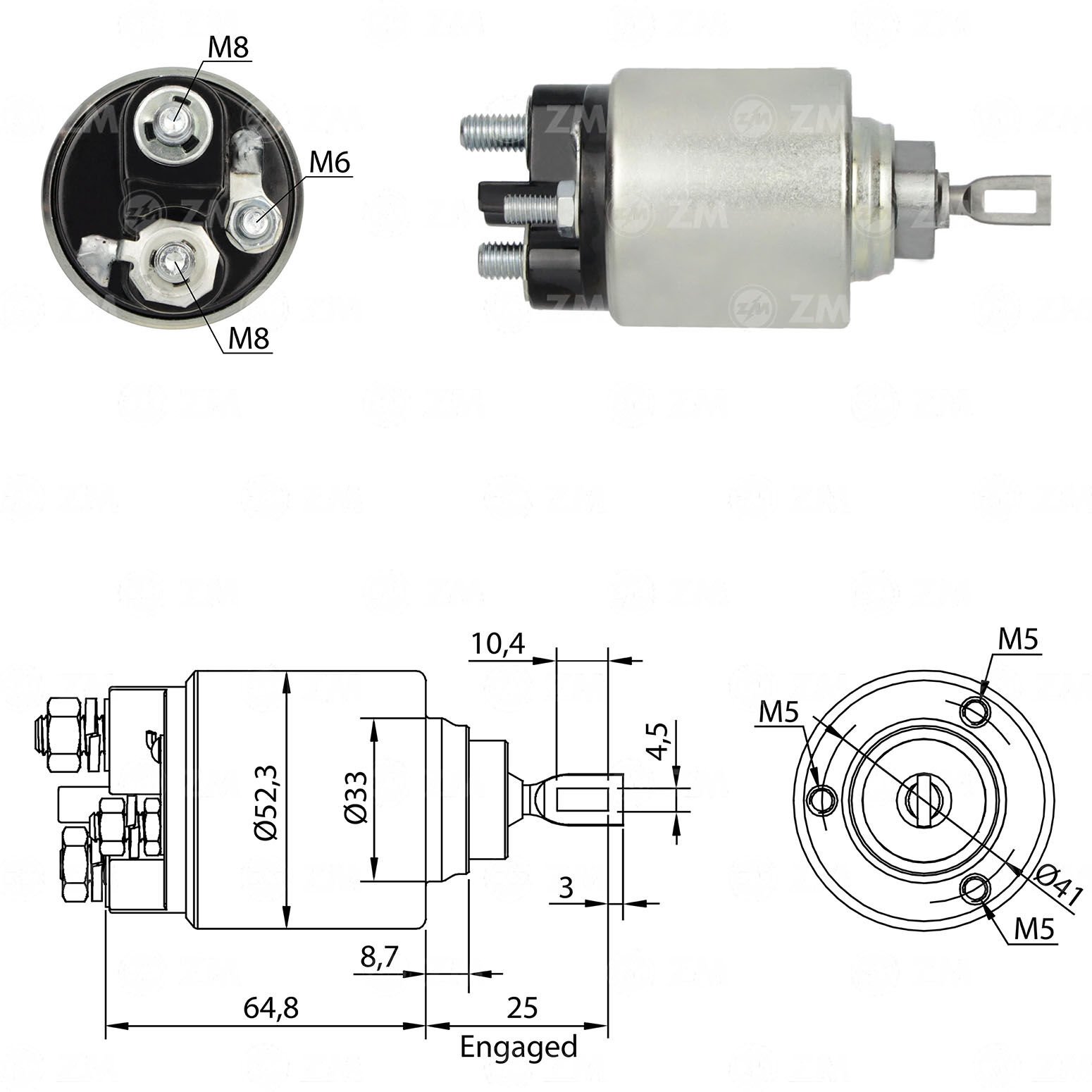 ZM 1371 - MARŞ OTOMATİĞİ 12V