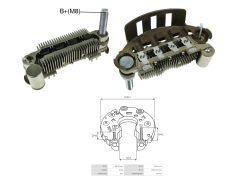 ALTERNATOR DIOT TABLASI MITSUBISHI L300 Y.M. / PRESTIJ 85MM