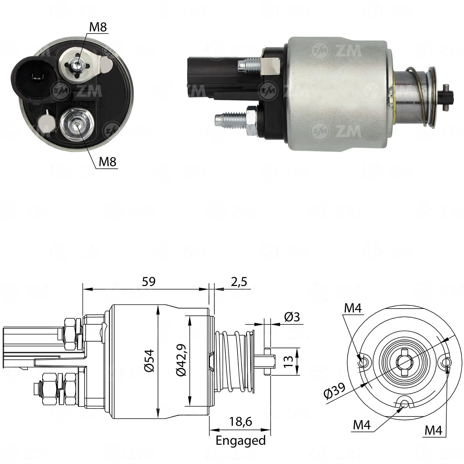 ZM 1498 - MARŞ OTOMATİĞİ 12V