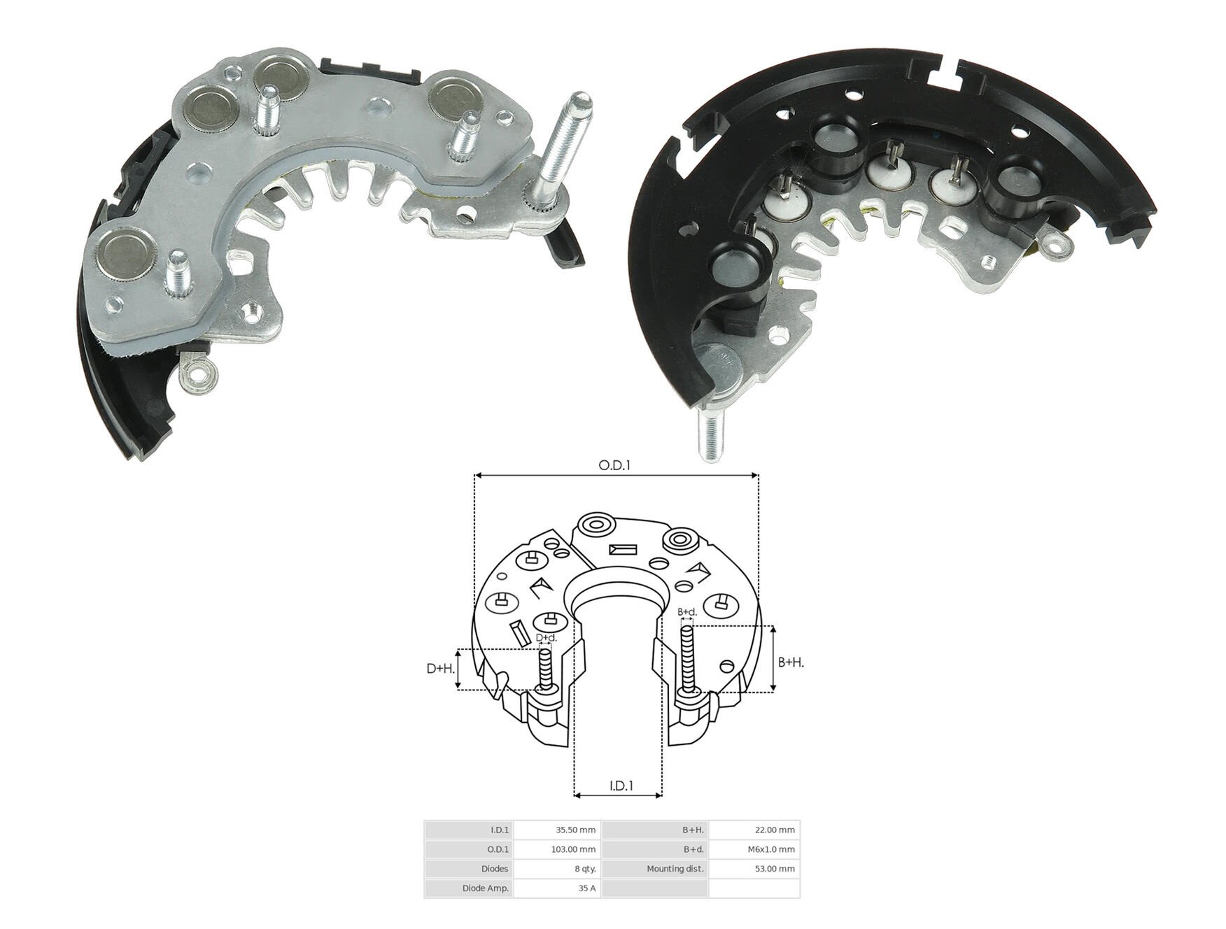ALTERNATOR DIOT TABLASI NISSAN SUNNY 103MM