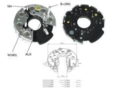 ALTERNATOR DIOT TABLASI MERCEDES / DAF / RENAULT MIDLINER / SCANIA 114MM