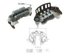 ALTERNATOR DIOT TABLASI HONDA CIVIC / CRX 75MM