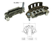 ALTERNATOR DIOT TABLASI MITSUBISHI L300 6 DIOT / MAZDA 626 85MM