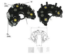 ALTERNATOR DIOT TABLASI MERCEDES / BMW 112MM