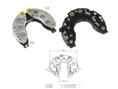 ALTERNATOR DIOT TABLASI RENAULT CLIO - R9-11-19 TEK FIS +/- 115MM