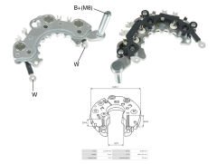 ALTERNATOR DIOT TABLASI OPEL COMBO / CORSA / VECTRA 115MM