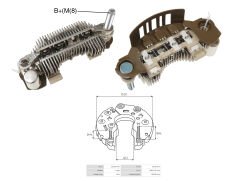 ALTERNATOR DIOT TABLASI MITSUBISHI CANTER Y.M. 100MM