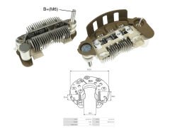 ALTERNATOR DIOT TABLASI MITSUBISHI / CHRYSLER 6 DIOTLU 85MM