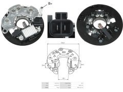ALTERNATOR DIOT TABLASI 12V L-W TERMINAL OPEL COMBO 1 - 7 D (DIOT TABLASI + KONJEKTOR) (UWA-3513) 100 AMP
