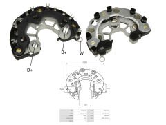 ALTERNATOR DIOT TABLASI AUDI / DODGE SPRINTER VAN / VOLKSWAGEN 120MM
