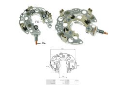 ALTERNATOR DIOT TABLASI HONDA ACURA Y.M. 117MM