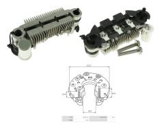 ALTERNATOR DIOT TABLASI MITSUBISHI L200 / HYUNDAI H100 - ACCENT (UWA-3506) 75MM