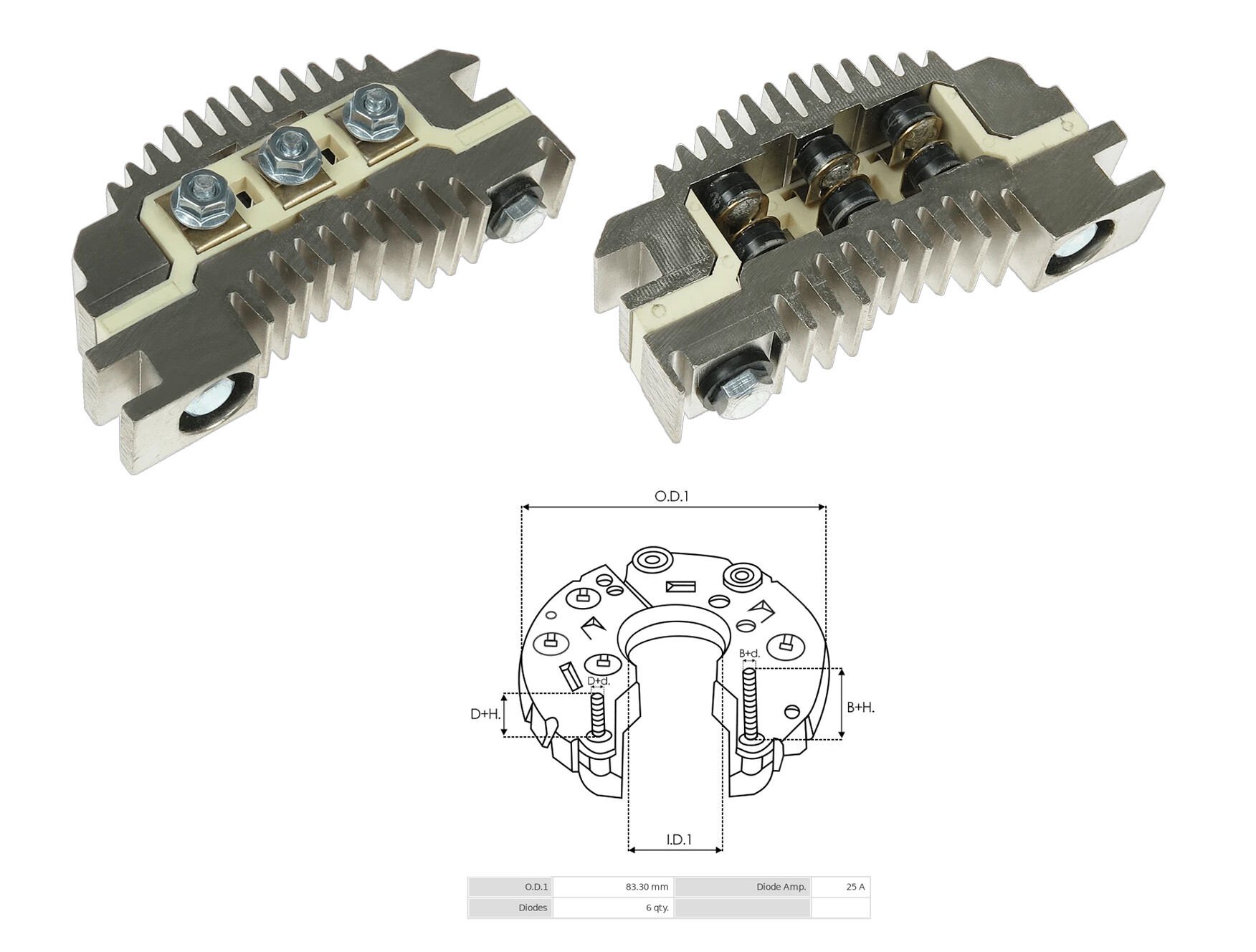 ALTERNATOR DIOT TABLASI OPEL KADETT / REKORD