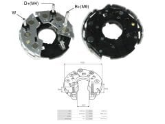 ALTERNATOR DIOT TABLASI OPEL 3 CIVATALI 114MM