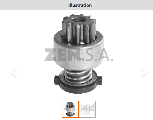 ZEN 1159 - MARŞ DİŞLİSİ 10 DİŞ