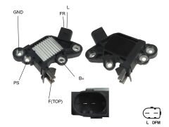ALTERNATOR KONJEKTOR 12V L-DFM(FR) TERMINAL FIAT PALIO / PUNTO / SIENA / IDEA / LINEA / STRADA SERVICING: BOSCH F00BL0609