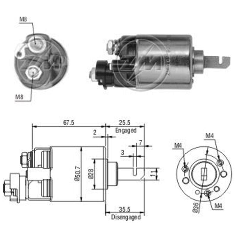 ZM 604 - MARŞ OTOMATİĞİ 12V