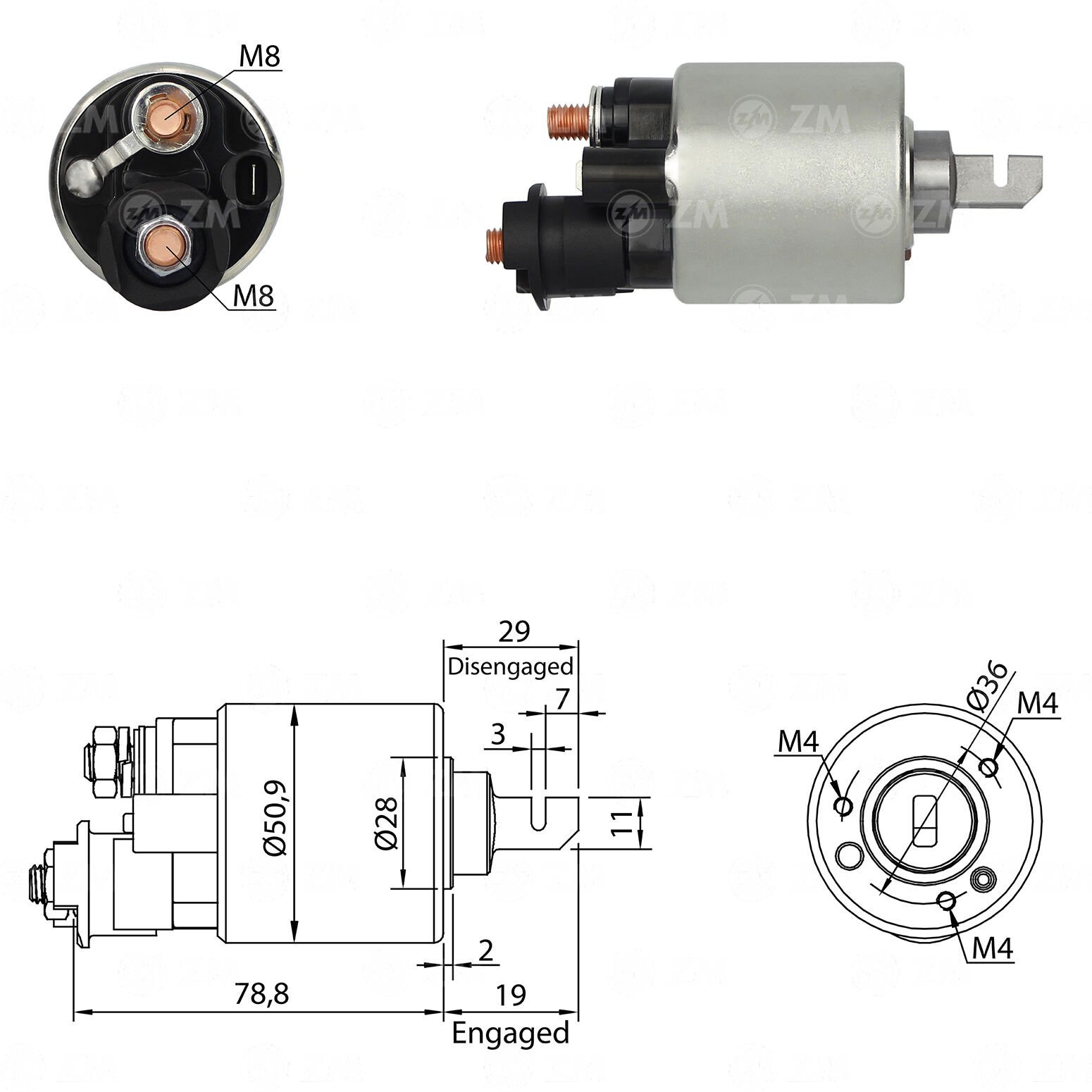 ZM 609 - MARŞ OTOMATİĞİ 12V