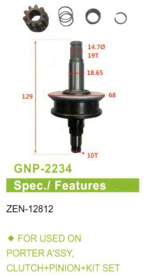 GNP 2234 - MARŞ DİŞLİSİ 10 DİŞ