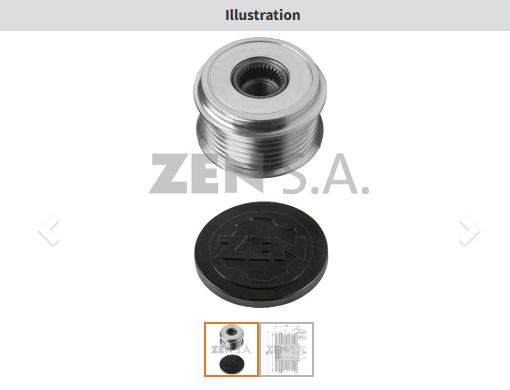 ZEN 5374 - ALTERNATÖR KASNAK