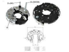 ALTERNATOR DIOT TABLASI GM OPEL VECTRA A 1.7D / DEV FATIH DEVIR SAATI CIKISLI 114MM