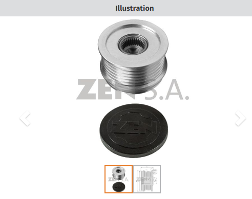 ZEN 5378 - ALTERNATÖR KASNAK