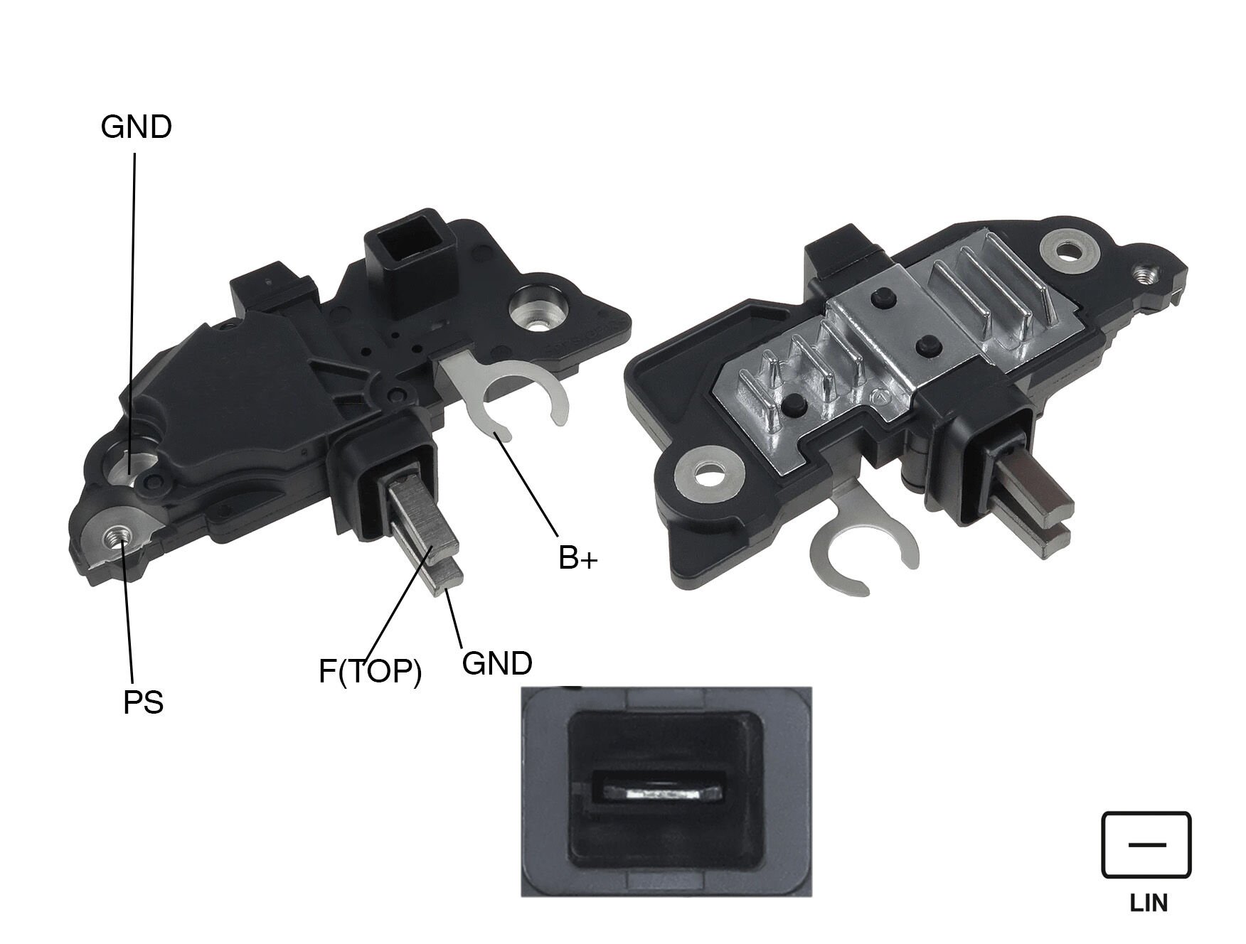 ALTERNATOR KONJEKTOR 12V LIN (TEK FIS) TERMINAL VOLVO S60 2.0T - VOLVO S80 2.0T - VOLVO V70 2.0T 160 AMP