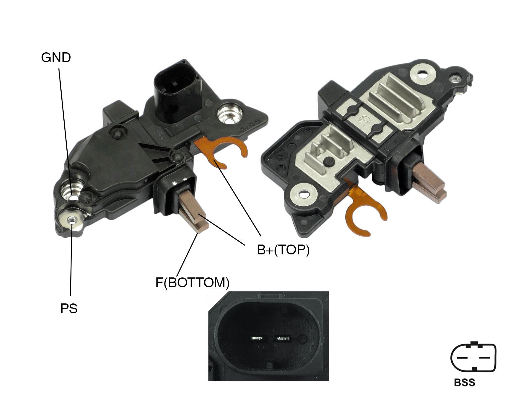 ALTERNATOR KONJEKTOR 12V BSS(COM)-DUMMY(X) TERMINAL BMW 5 SERISI - X3 - Z4 SERVICING: BOSCH 0124425001 / 0124515105 / 012