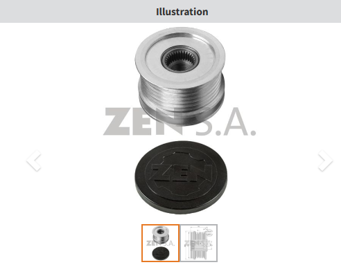 ZEN 5384 - ALTERNATÖR KASNAK