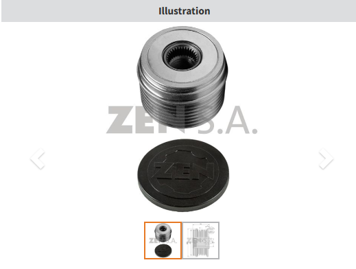 ZEN 5408 - ALTERNATÖR KASNAK
