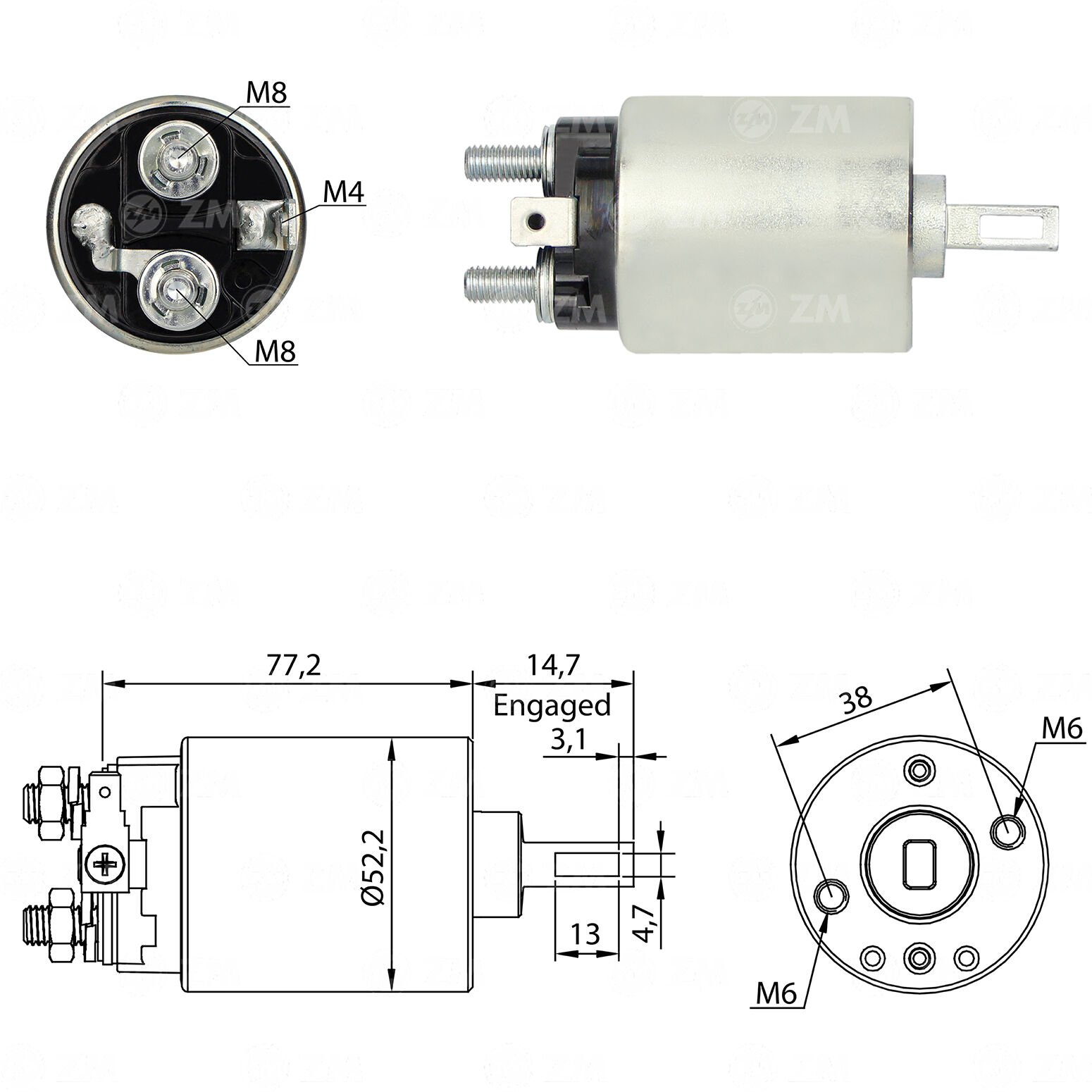 ZM 781 - MARŞ OTOMATİĞİ 12V