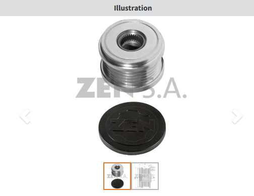 ZEN 5453 - ALTERNATÖR KASNAK
