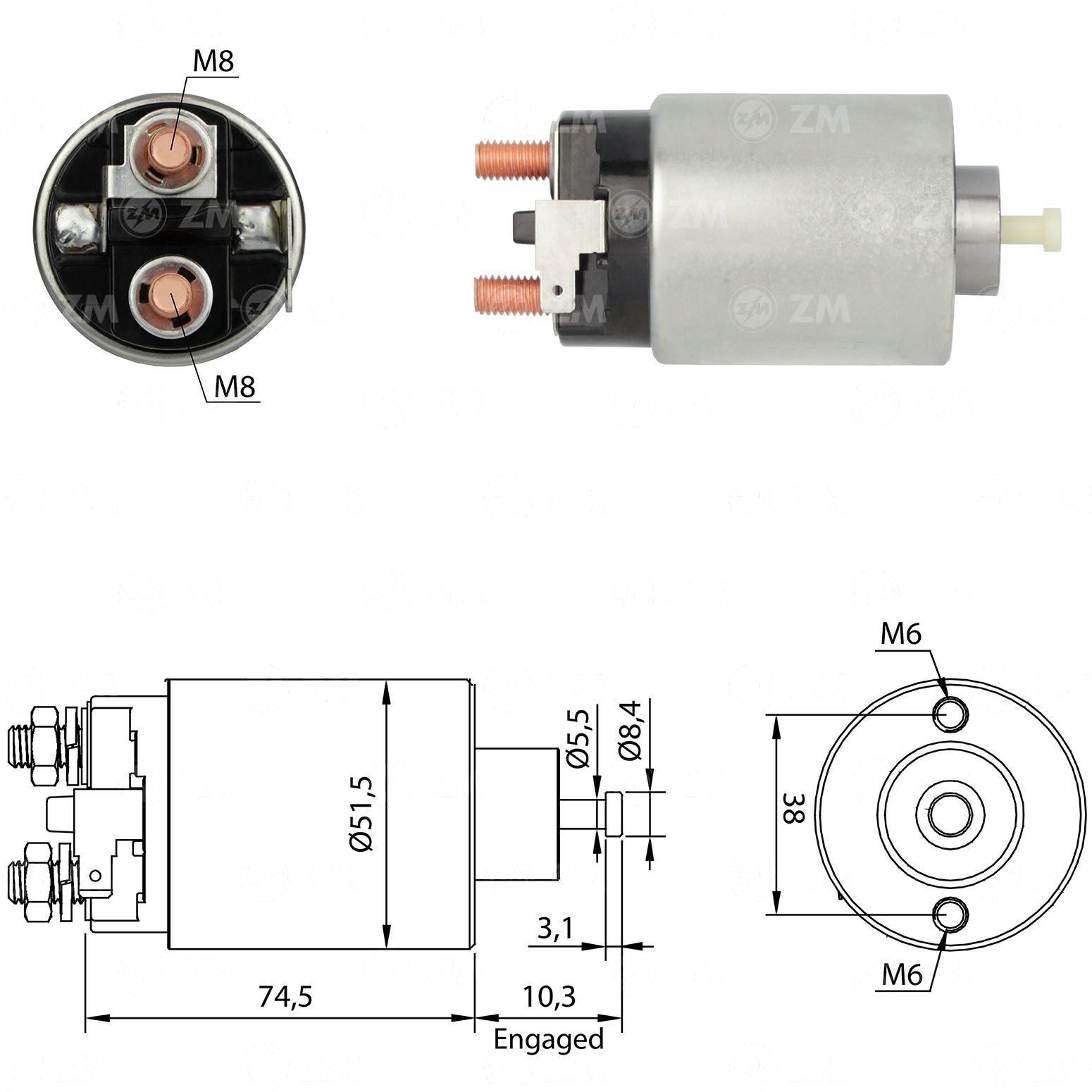 ZM 790 - MARŞ OTOMATİĞİ 12V