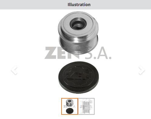 ZEN 5454 - ALTERNATÖR KASNAK