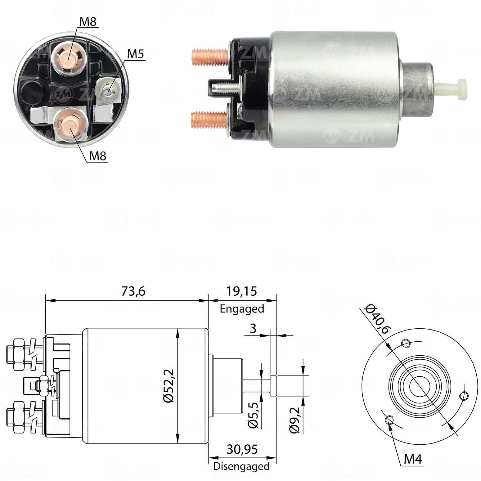 ZM 860 - MARŞ OTOMATİĞİ 12V