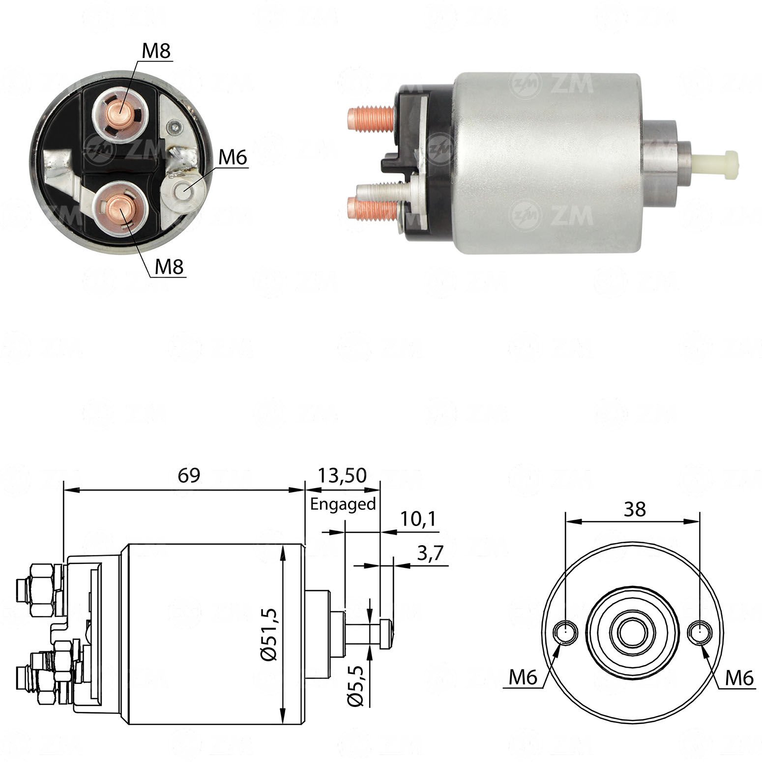 ZM 961 - MARŞ OTOMATİĞİ 12V