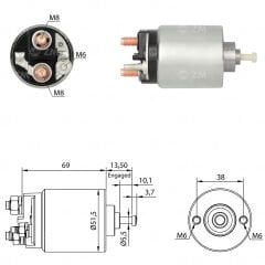 ZM 961 - MARŞ OTOMATİĞİ 12V