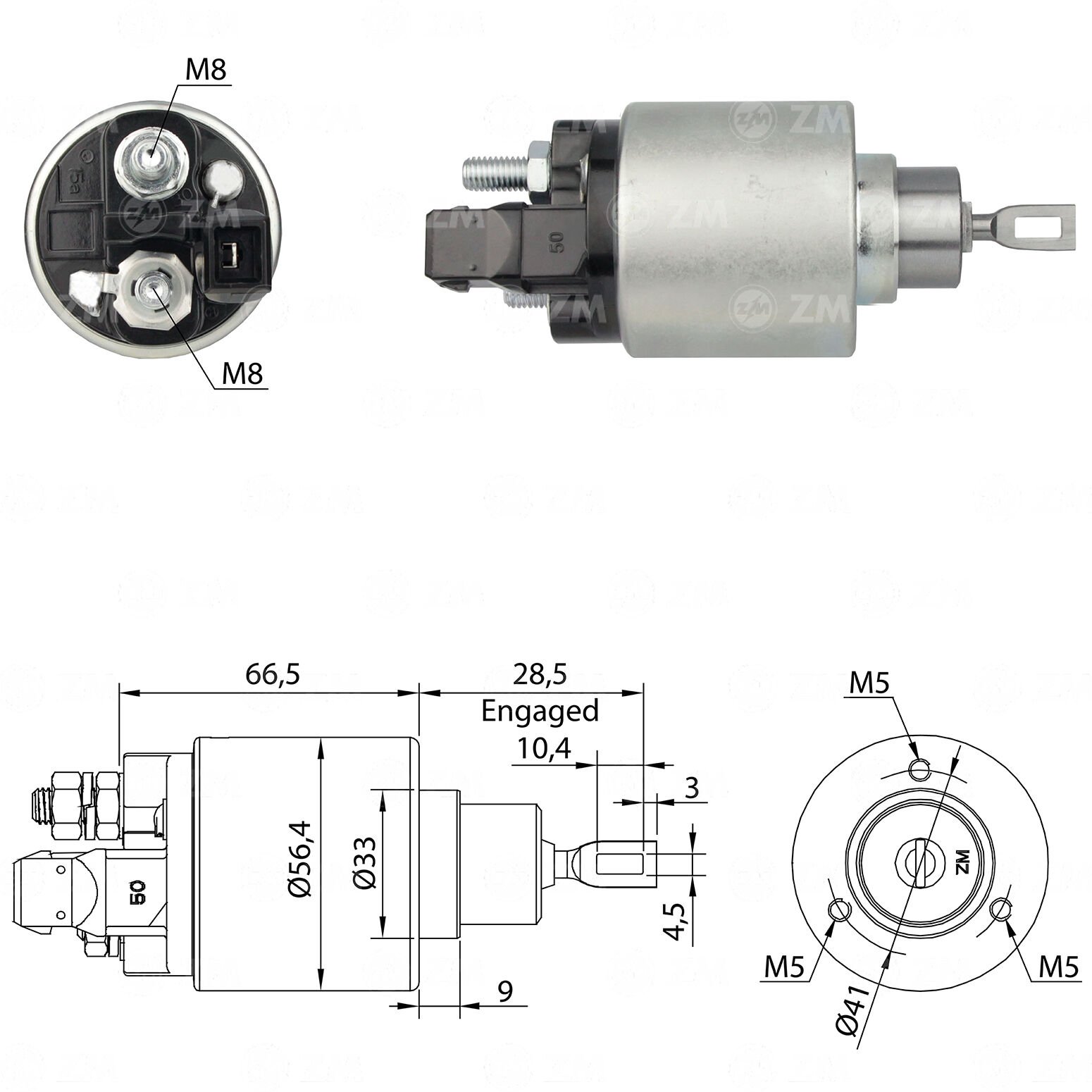ZM 972 - MARŞ OTOMATİĞİ 12V